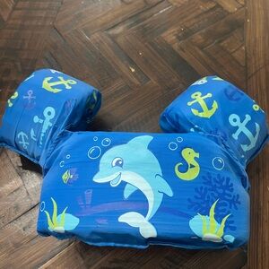Puddle Jumper Stearns Original Kids Life Jacket Vest, Blue Dolphin